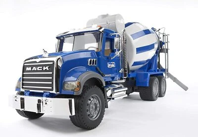 NEW Bruder 02814 Mack Granite Cement Mixer Truck Toy Construction Vehicle - Image 1 of 3