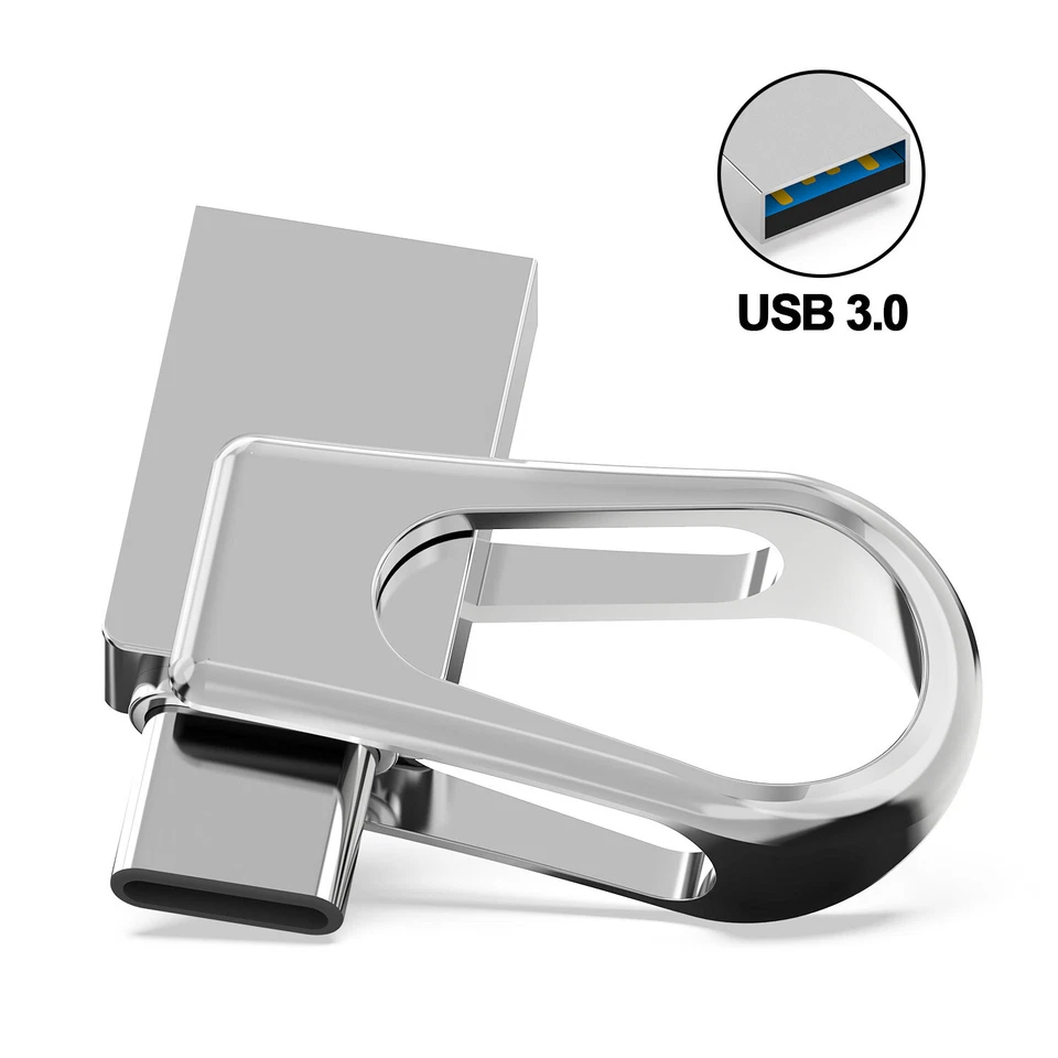 Kootion Dual Mini Metal USB 3.0 64GB 128GB Type C USB Stick Großhandel 1/10Stück - Bild 1 von 4