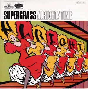 SUPERGRASS Alright / Time 7" Vinyl UK ORANGE WAX 1995 Parlophone R 6413 M/M - Imagen 1 de 6