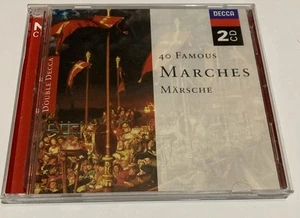 VARIOUS "40 FAMOUS MARCHES" CD 2 DISC DECCA - Picture 1 of 6