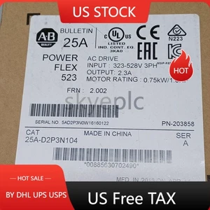 AB 25A-D2P3N104 PowerFlex 523 Sealed 25A-D2P3N104 Fast Ship HT 1PCS - Picture 1 of 4