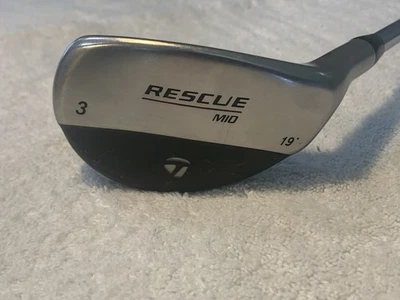 TAYLORMADE RESCUE MID 3 HYBRID 19 LOFT REGULAR FLEX STEEL SHAFT GOLF CLUB RH - Image 1 of 4