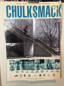 Poster originale Chulksmack Promo Snowboard (2004) - estremamente RARO! 21x15 - Foto 1 di 4