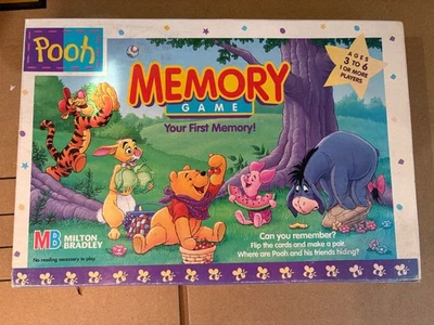 Vintage 1996 Winnie The Pooh Memory Game - Complete Set with Tray - Image 1 of 4