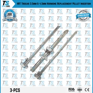 Set inserimento pellet ricambio ormonale HRT Trocar 3,5 mm e 4,5 mm - Foto 1 di 3