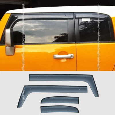 For Toyota FJ Cruiser 07-14 Window Sun Vent Visor Rain Guards Sun/ rain Shield Foto 1 de 4