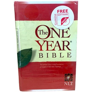 One Year Bible New Living Translation by Tyndale 2004 Hardcover Brand New - Foto 1 di 6