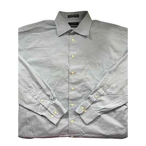 Vintage Nautica Blue 2 Ply Long Sleeve Dress Shirt 16.5/36 - Picture 1 of 6