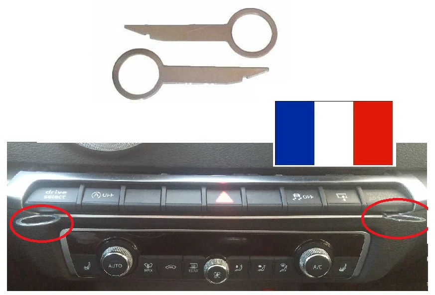 2 Chiavi Di Smontaggio Interruttore Console Centrale Multifunzionale AUDI A3 8V