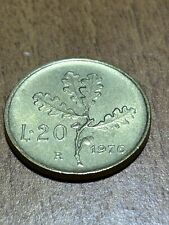 Moneta 20 Lire Repubblica Italiana Anno 1976.