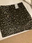 Ladies Tesco F &F  Leopard Animal Print Faux Fur Effect Mini Skirt Size 8 Bnwt