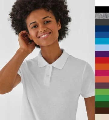 B&C 2 Stück Set Damen Piqué Poloshirt Baumwolle ID.001 Fair Wear PWI11 - Bild 1 von 3