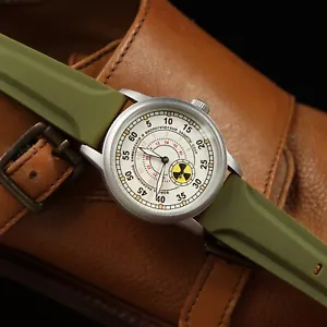 Reloj militar soviético para hombre ZiM "RKhBZ" protección química contra radiación años 90 - Imagen 1 de 5