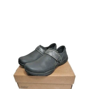 CLARKS COLLECTION womens Roseville slip on dress shoe sz 8.5 W black leather NEW - Picture 1 of 6