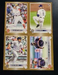 2022 Topps Update Series GOLD BORDER (#'d/2022) with Rookies You Pick the Card