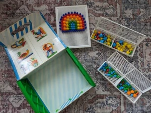 Vintage Quercetti Fanta Color 0830 Plastic Peg Board Toy Made in Italy 1984 - Picture 1 of 9