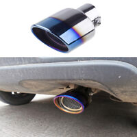 Fit For Subaru XV 2018-2020 Rear Tail Exhaust Pipe Muffler Tip Blue Steel 1PCS 