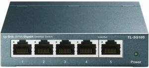 TP-Link 5-Port Switching Hub 10/100/1000Mbps Gigabit Metal Housing No - Picture 1 of 7