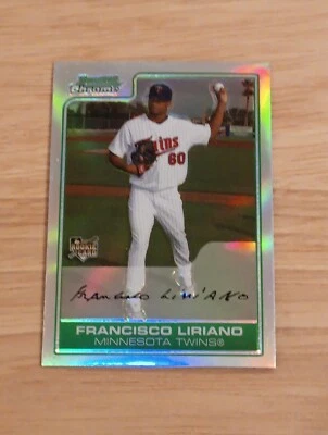 Bowman Chrome 2006 - refractor #218 Francisco Liriano (RC) Foto 1 de 2