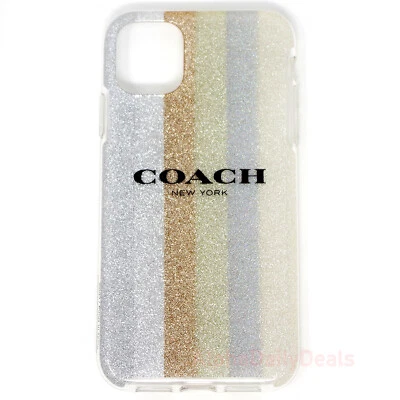 Genuine OEM Coach Protective Case for iPhone 11 6.1" 2019 - Americana Glitter - Image 1 of 2