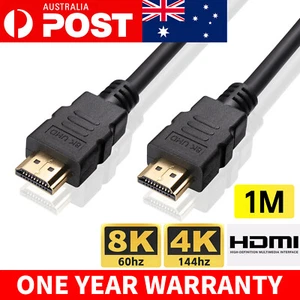 Altus 1m Premium HDMI Cable Gold Plated High Speed Ethernet HEC 8K HD Cable SYD - Picture 1 of 6