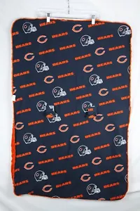 Baby Fanatic Chicago Bears NFL Fleece Newborn Infant Receiving Blanket. - Picture 1 of 3