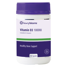 Henry Blooms Vitamin D3 1000IU 400 Capsules Healthy Bone Support Immune Support