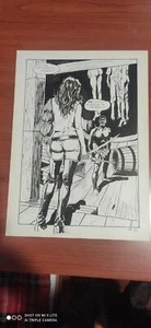 MILO MANARA 1970 - JOLANDA ALMAVIVA N. 39 PAG. 92 TAVOLA ORIGINAL ART full page - Picture 1 of 3