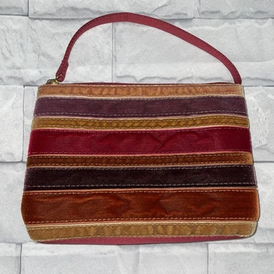 Полосатый монета/деньги сумочки, бумажник или косметики сумка #306, Bath and Body работает TLC - Изображение 1 из 4
