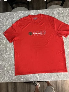 Levelwear Red Men's 2XL Golf T Shirt Pine Needles - Picture 1 of 6
