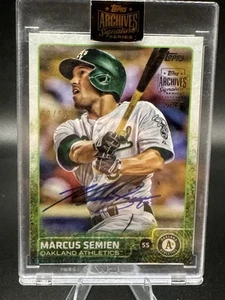 Serie Signature 2022 Topps Archives Marcus Semien 2015 Topps Series Two 68/99 - Imagen 1 de 3