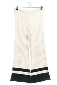 H&M Pantalón abombado Mujeres Pantalón Talla EU 40 blanco-negro look casual - Imagen 1 de 5