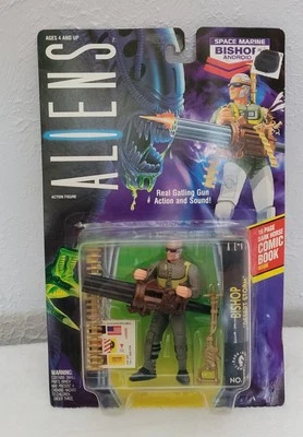 Figura de acción Kenner Aliens Space Marine Bishop 1992 en paquete  Foto 1 de 4