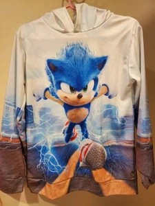 SONIC THE HEDGEHOG Double-Sided Graphic Hoodie, Size M (Juniors) - Picture 1 of 2
