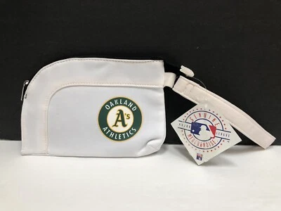 MLB Stadium Wristlet Oakland Athletics Organizer Bag Coin Purse White NWT - Изображение 1 из 4