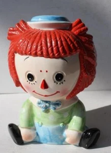 Raggedy Andy Red Hair Head Vase Nursery Planter 6921 Vintage Japan Lefton ---- - Picture 1 of 1