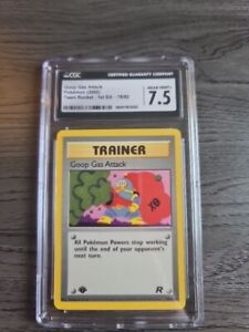 Pokemon Cards: Team Rocket 1st Edition Common: Goop Gas Attack 78/83 CGC 7.5