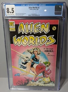 Cómics de Pacific de Dave Stevens 1983 de Alien Worlds #2 CGC 8,5 - Imagen 1 de 1