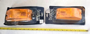 PAIR OF SIDE TURN LIGHT WITH GASKET AND PLUG U.S.A BARJAN PRODUCTS NOS. LOT T - Picture 1 of 4