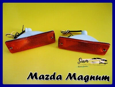 Fit Mazda Magnum B2000, B2200 B2600 Amber Front Bumper Light Lamp Pair  - Изображение 1 из 4