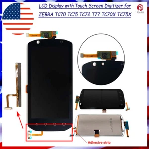 LCD Display with Touch Screen Digitizer for ZEBRA TC70 TC75 TC72 T77 TC70X TC75X - Bild 1 von 10