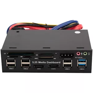 5,25 Zoll USB 3.0 Front Panel PC USB 3.0/2.0 Hub E-Sata Sata Audio Multi5167 - Bild 1 von 8