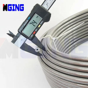 AN3 3AN 3 1/8" PTFE Teflon Steel Braided Oil Brake Hose  LINE PU Layer 20FT SL - Bild 1 von 5