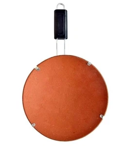 Handmade Clay Tawa with Wire Handle – Traditional Indian Roti/Chapati Pan - Picture 1 of 8