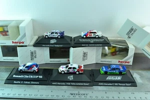 Herpa 5X Lot BMW Mercedes Renault Racing Cars HO 1:87 Scale - Picture 1 of 6