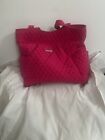 Pink vera bardley hot pink/magenta shoulder purse tote bag 