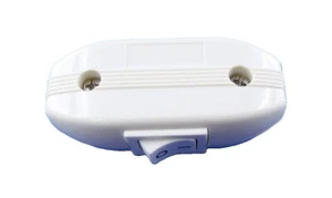 Zwischenschalter mit Wippschalter 1 polig 6A 250V, Weiß - Bild 1 von 7