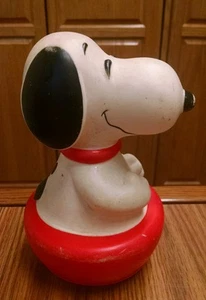 Sonajero Peanuts Gang Snoopy Roly Poly, Knickerbocker, ¡de colección! - Imagen 1 de 5