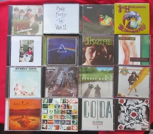 Rock & Roll CD Mixed Lot x16 Zeppelin, Doors, ACDC, Pink Floyd, Hendrix, Steely - Picture 1 of 6
