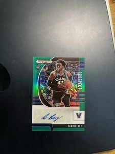 2020 Panini Prizm Draft Picks GREEN Prospect SADDIQ BEY RC Rookie Auto B2 - Bild 1 von 2